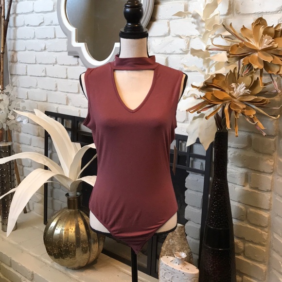 Enough about me Tops - Enough about me deep mauve body suit!